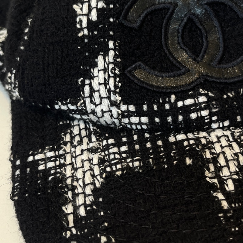 Chanel千鳥格棒球帽-3