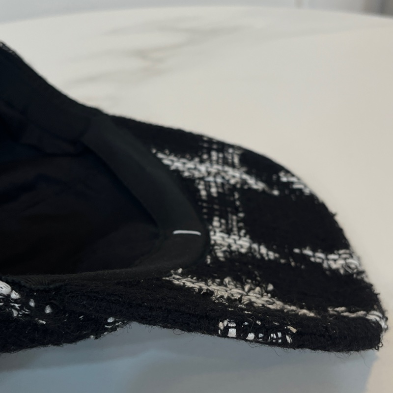 Chanel千鳥格棒球帽-11