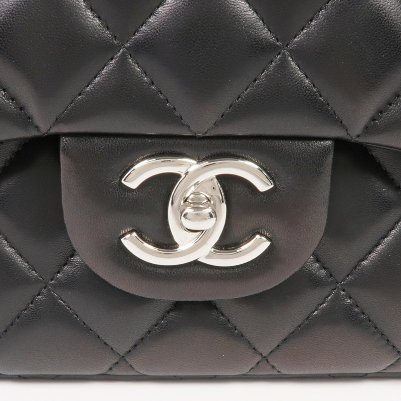 CHANEL 羊皮皮革Maxi Classic銀扣鏈帶肩背袋-9