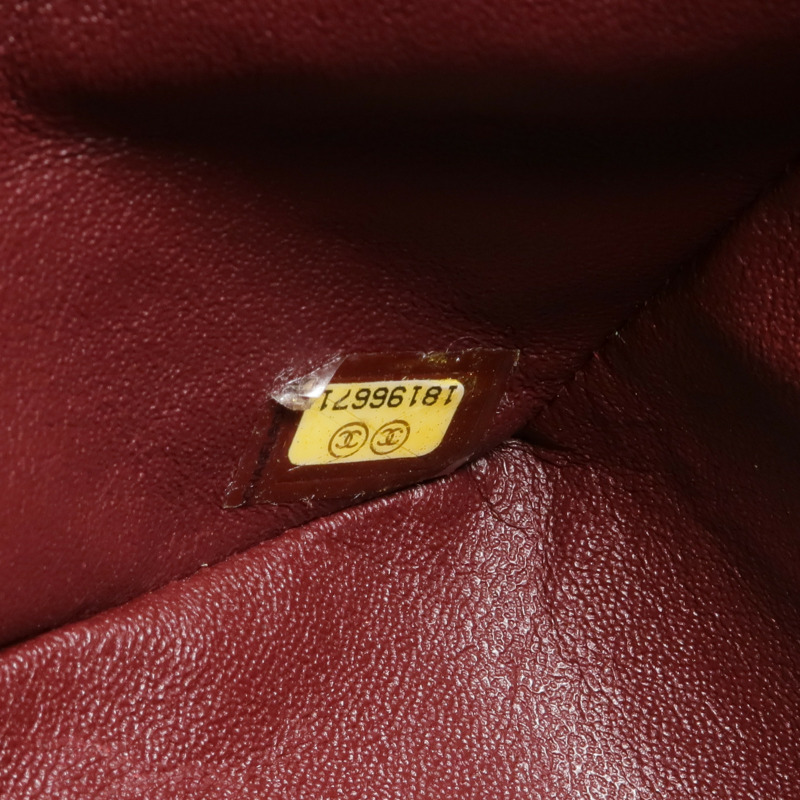 CHANEL 羊皮皮革Maxi Classic銀扣鏈帶肩背袋-19