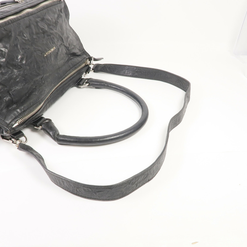 GIVENCHY 牛皮皮革Pandora Medium銀扣手挽肩背兩用袋-4