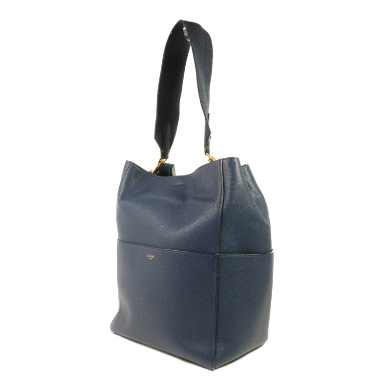 CELINE 牛皮皮革Sangle Large Bucket Bag金扣肩背袋-2