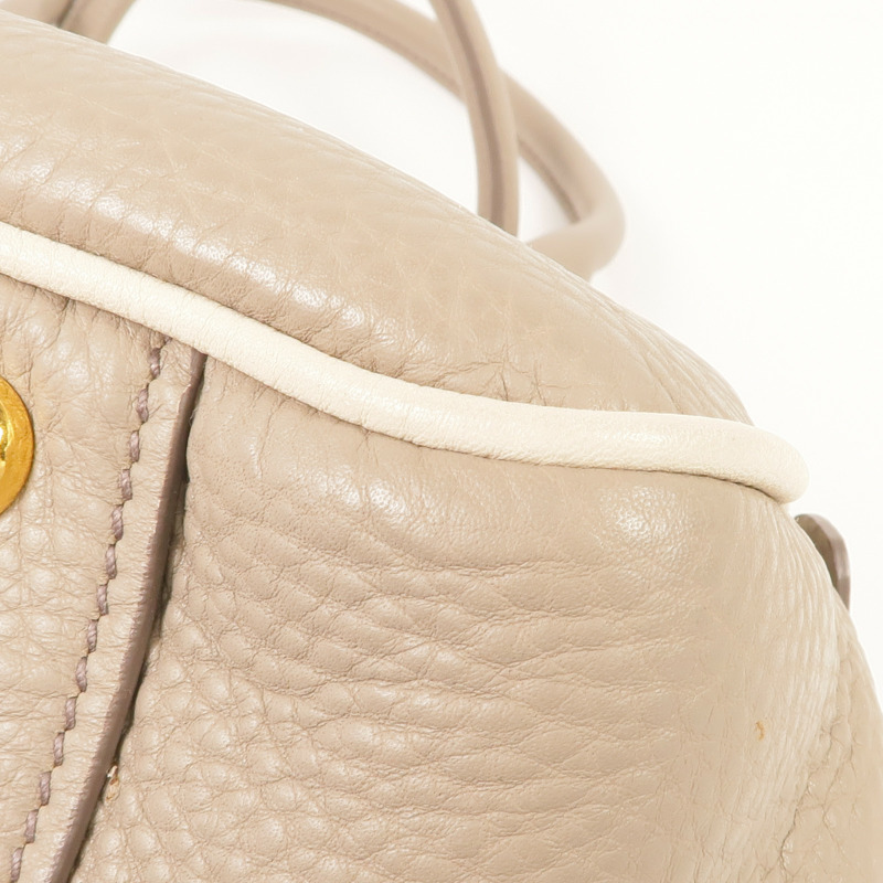 Miu Miu 牛皮皮革2 Way Shoulder金扣手挽肩背兩用袋-10