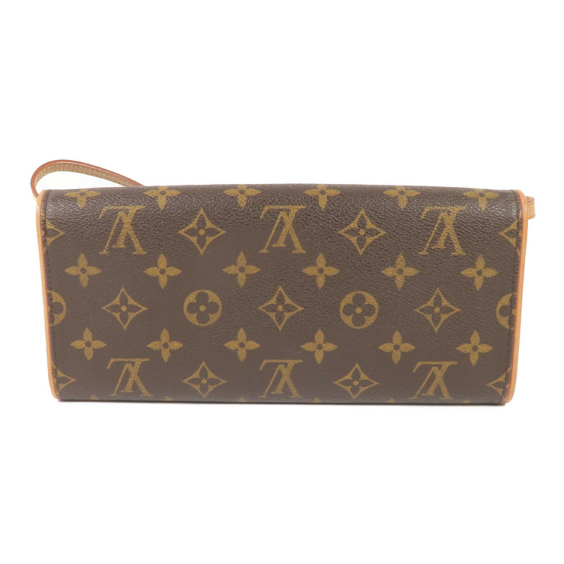 LOUIS VUITTON Monogram Pochette Twin GM金扣肩背袋-1
