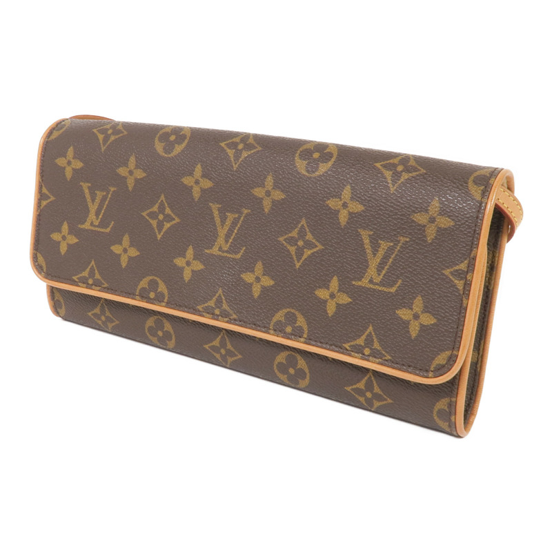 LOUIS VUITTON Monogram Pochette Twin GM金扣肩背袋-2