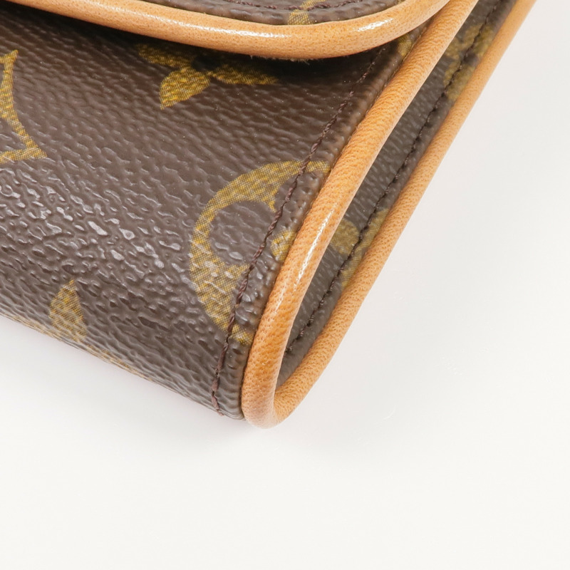 LOUIS VUITTON Monogram Pochette Twin GM金扣肩背袋-4
