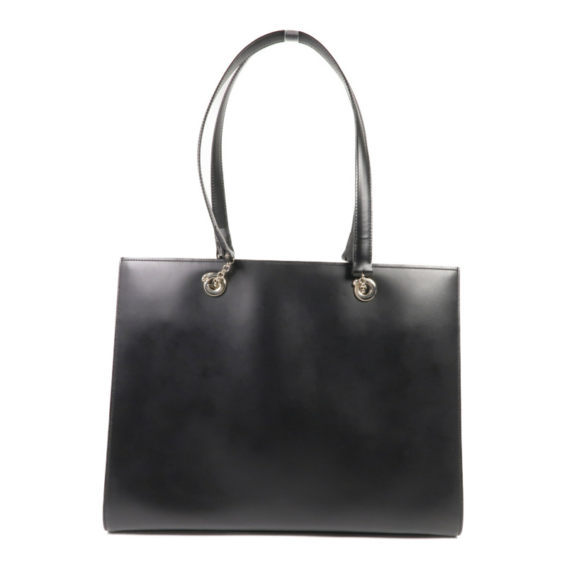 CARTIER 牛皮皮革Shoulder Tote銀扣肩背袋/手挽袋-1