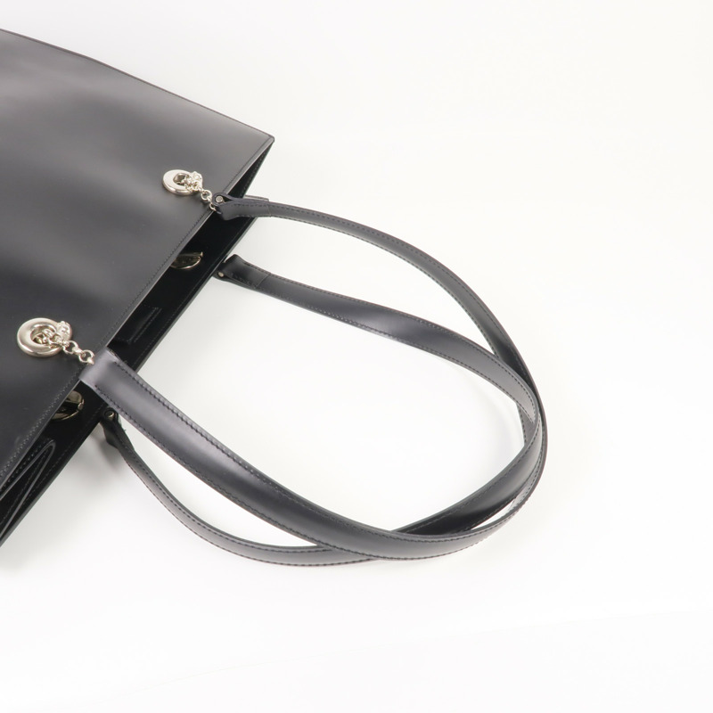 CARTIER 牛皮皮革Shoulder Tote銀扣肩背袋/手挽袋-4