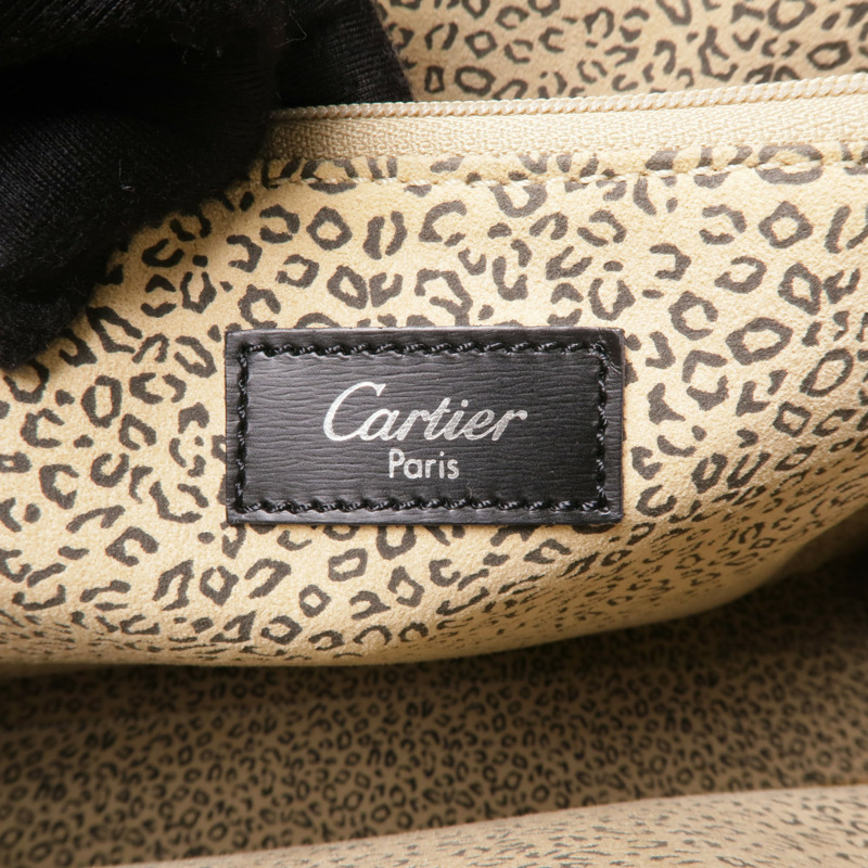 CARTIER 牛皮皮革Shoulder Tote銀扣肩背袋/手挽袋-7