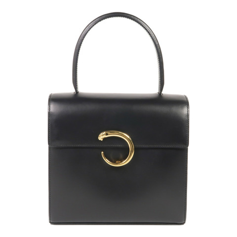 CARTIER 牛皮皮革Handbag金扣手挽袋