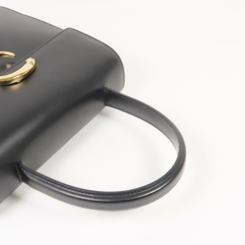CARTIER 牛皮皮革Handbag金扣手挽袋-4