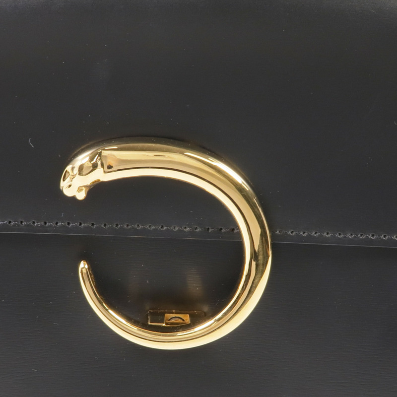 CARTIER 牛皮皮革Handbag金扣手挽袋-9