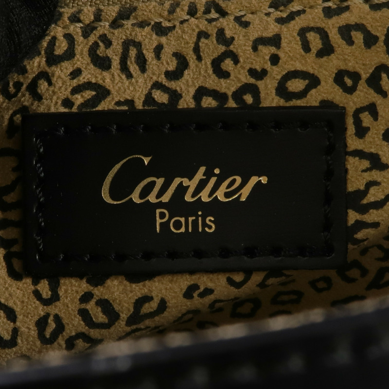 CARTIER 牛皮皮革Handbag金扣手挽袋-15