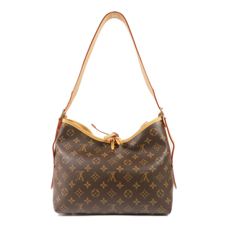 LOUIS VUITTON Monogram CarryAll PM金扣肩背袋-1