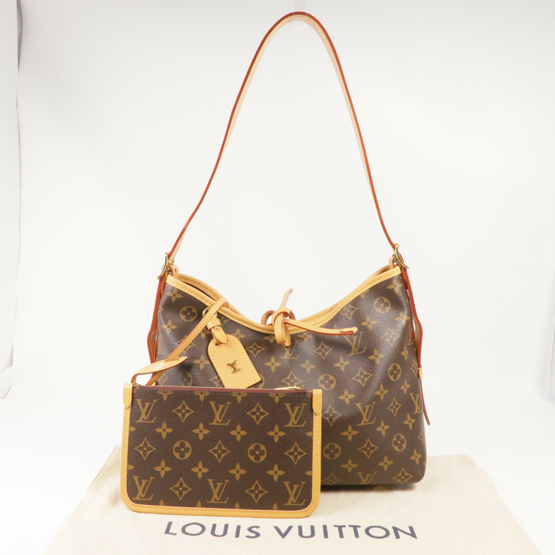 LOUIS VUITTON Monogram CarryAll PM金扣肩背袋-11
