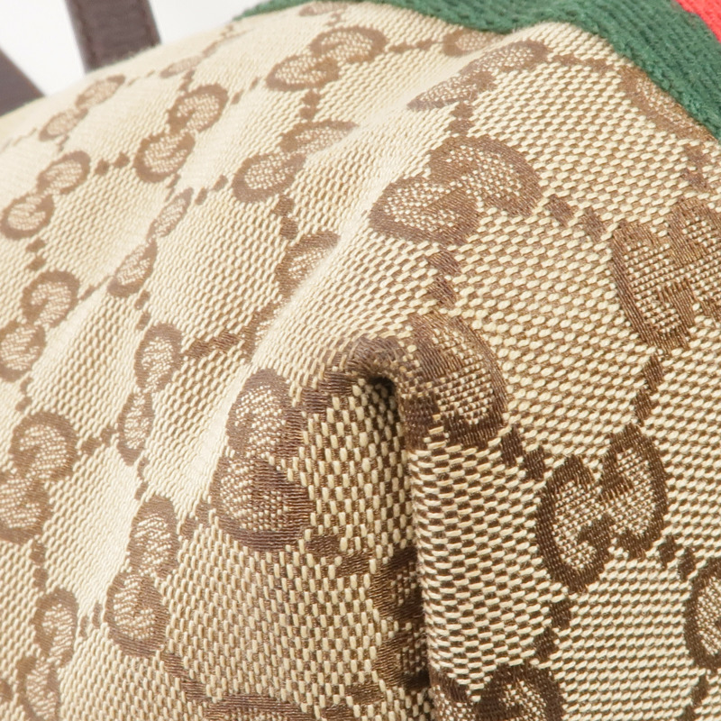 GUCCI 帆布Shoulder Tote金扣肩背袋/手挽袋-6