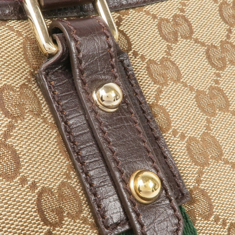 GUCCI 帆布Shoulder Tote金扣肩背袋/手挽袋-9