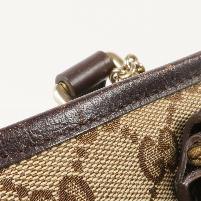 GUCCI 帆布Shoulder Tote金扣肩背袋/手挽袋-11