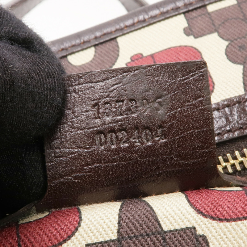 GUCCI 帆布Shoulder Tote金扣肩背袋/手挽袋-14