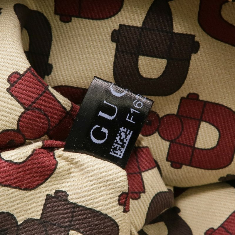 GUCCI 帆布Shoulder Tote金扣肩背袋/手挽袋-15