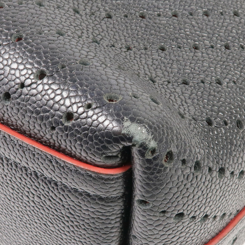 CHANEL 牛皮皮革Chain Shoulder金扣鏈帶肩背袋-5