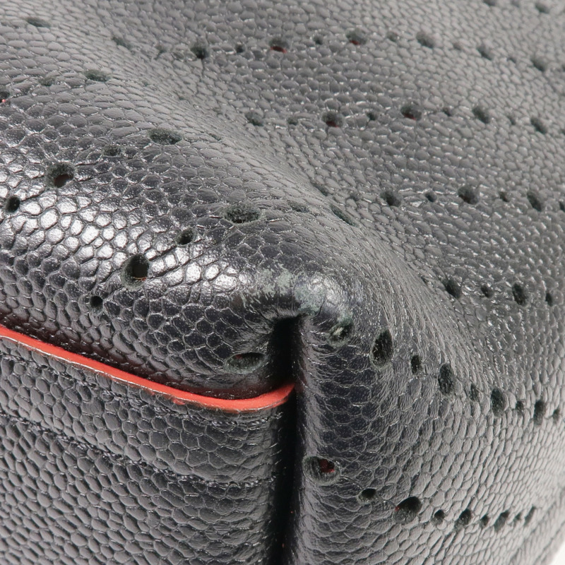 CHANEL 牛皮皮革Chain Shoulder金扣鏈帶肩背袋-7