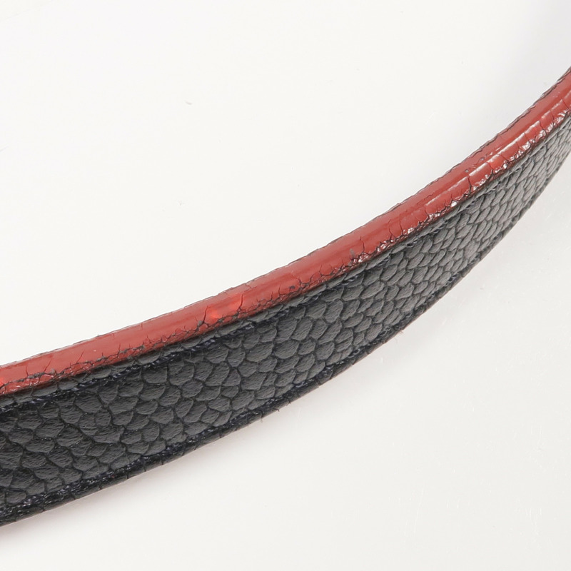 CHANEL 牛皮皮革Chain Shoulder金扣鏈帶肩背袋-16