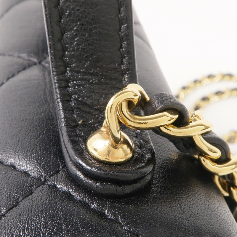 CHANEL 牛皮皮革2 Way Shoulder金扣手挽肩背兩用袋-6