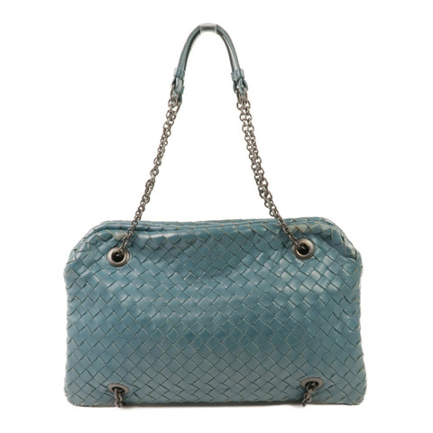 BOTTEGA VENETA 織紋皮革Chain Shoulder鏈帶肩背袋