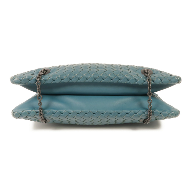 BOTTEGA VENETA 織紋皮革Chain Shoulder鏈帶肩背袋-3
