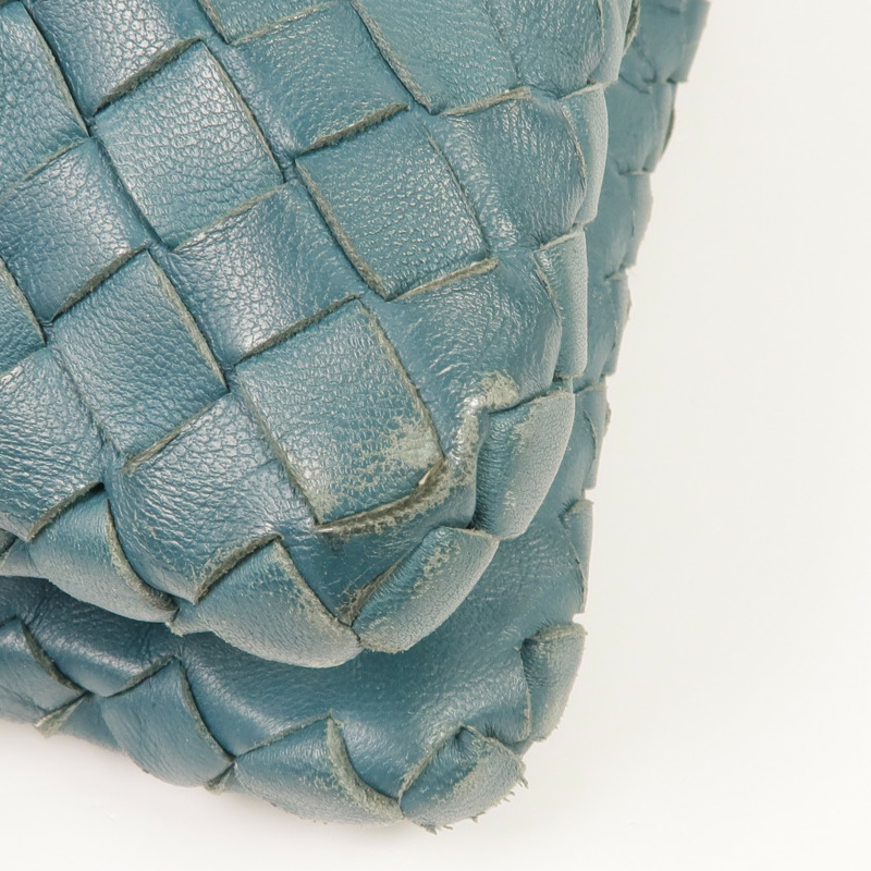 BOTTEGA VENETA 織紋皮革Chain Shoulder鏈帶肩背袋-7