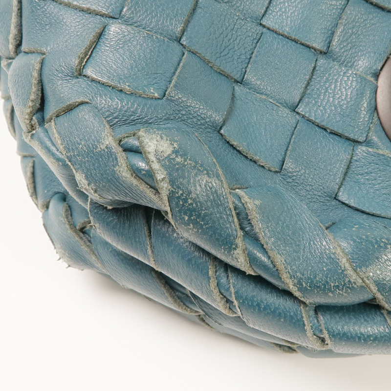 BOTTEGA VENETA 織紋皮革Chain Shoulder鏈帶肩背袋-10