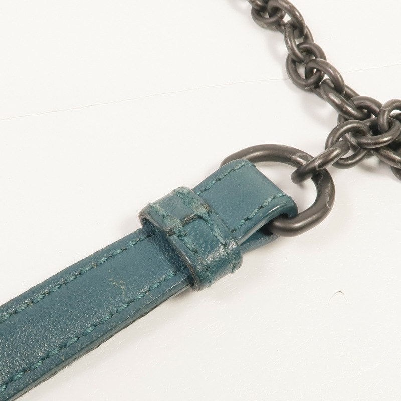 BOTTEGA VENETA 織紋皮革Chain Shoulder鏈帶肩背袋-22