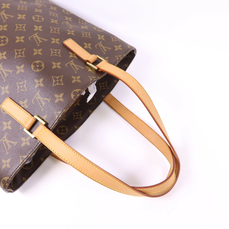 LOUIS VUITTON Monogram Vavin GM金扣肩背袋/手挽袋棕色-4