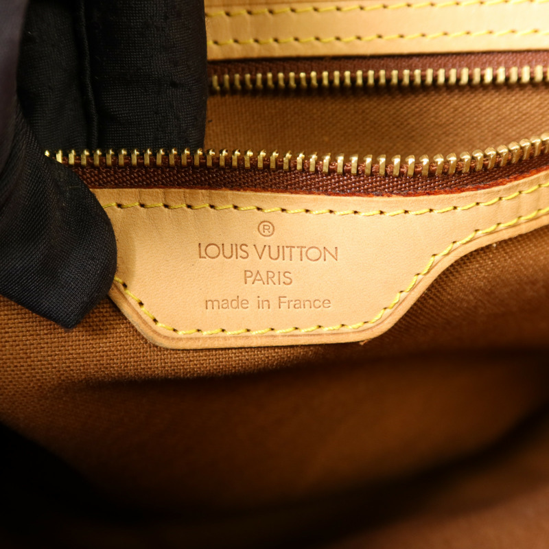 LOUIS VUITTON Monogram Vavin GM金扣肩背袋/手挽袋棕色-6