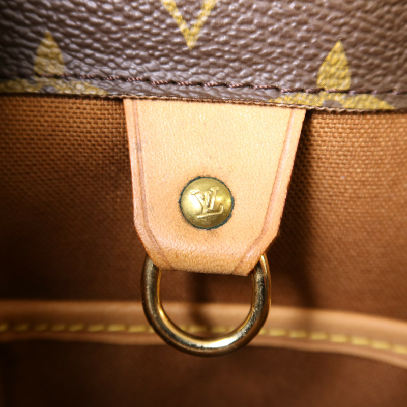 LOUIS VUITTON Monogram Vavin GM金扣肩背袋/手挽袋棕色-8