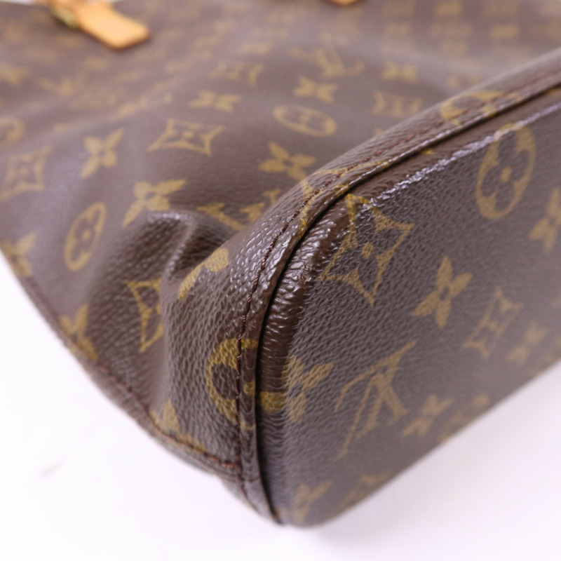 LOUIS VUITTON Monogram Vavin GM金扣肩背袋/手挽袋棕色-11