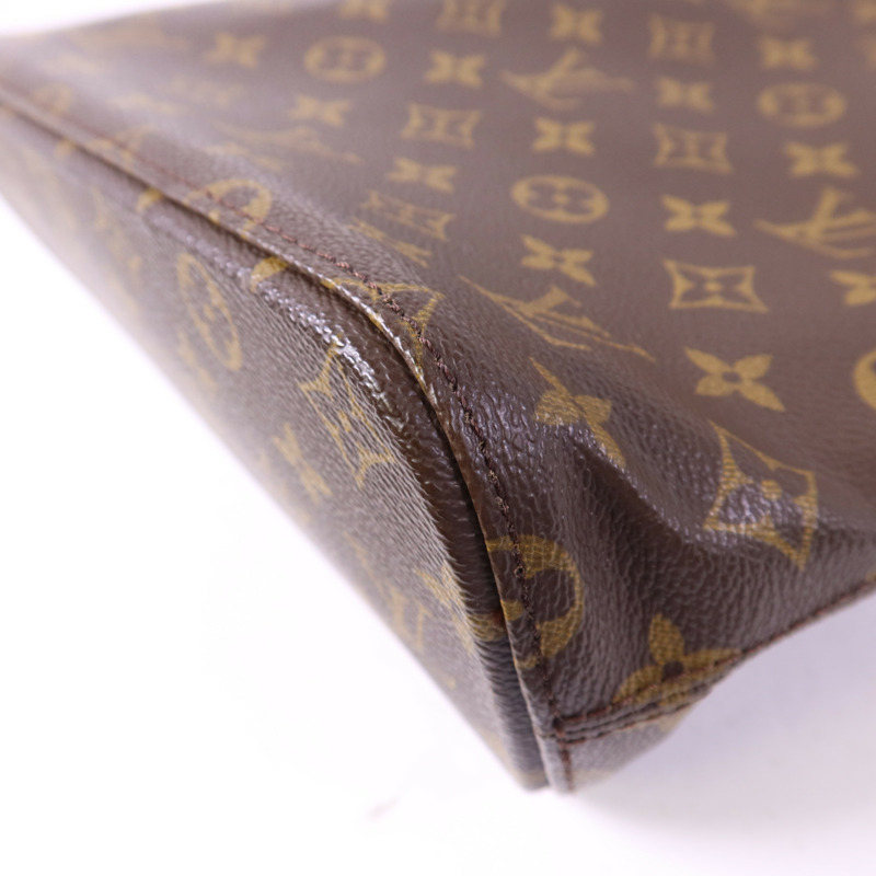 LOUIS VUITTON Monogram Vavin GM金扣肩背袋/手挽袋棕色-12