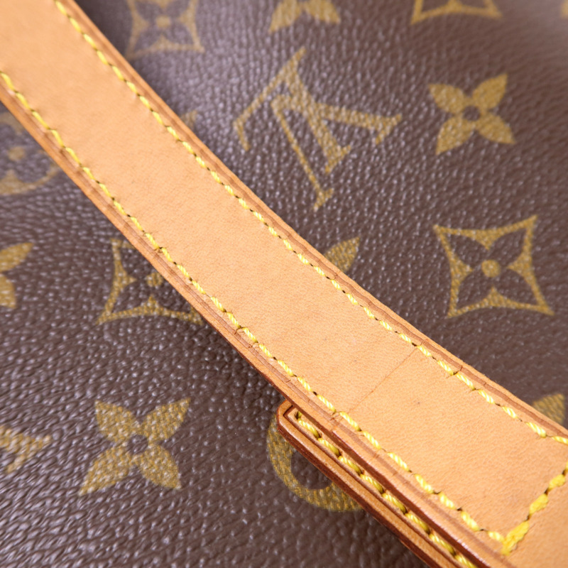 LOUIS VUITTON Monogram Vavin GM金扣肩背袋/手挽袋棕色-15
