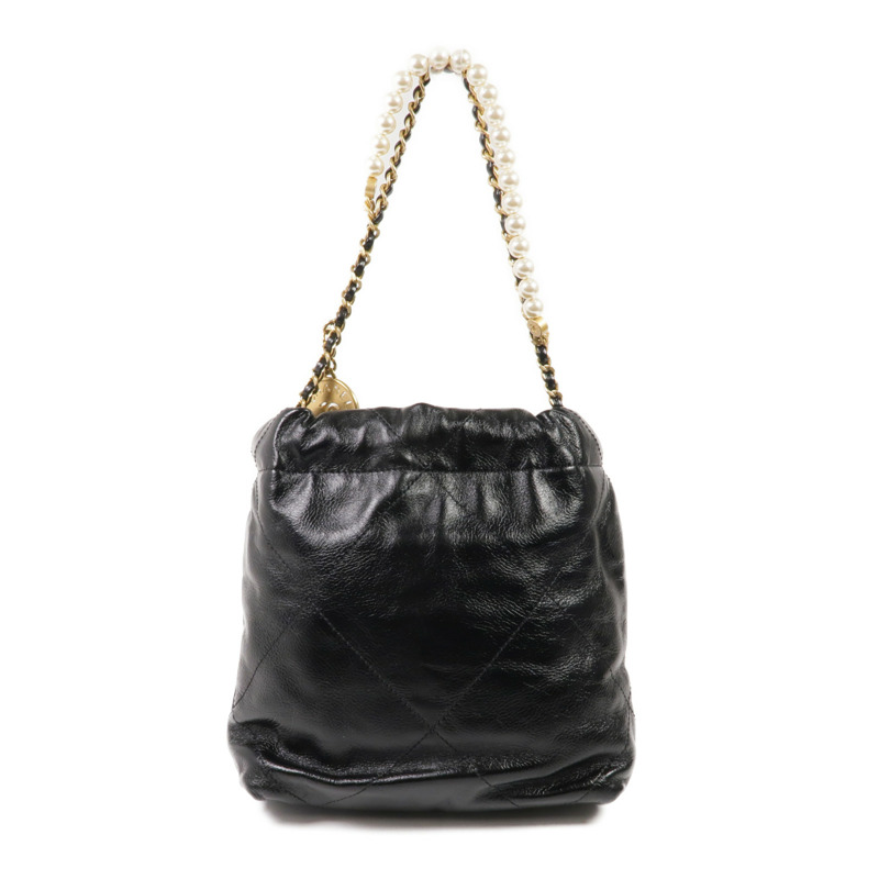 CHANEL 牛皮皮革Chanel 22 Mini金扣手挽肩背兩用袋-1