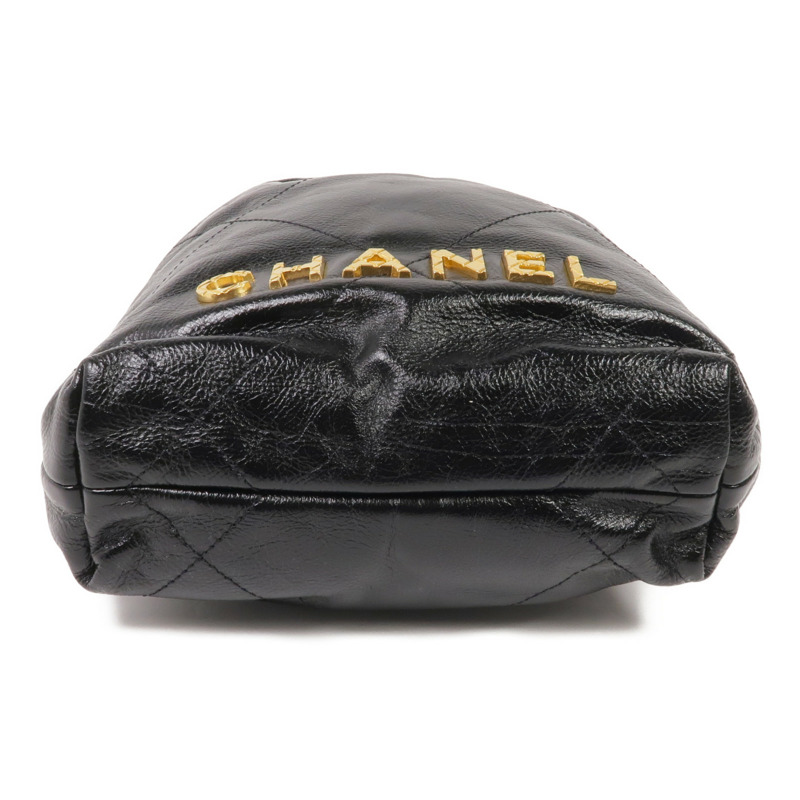 CHANEL 牛皮皮革Chanel 22 Mini金扣手挽肩背兩用袋-3