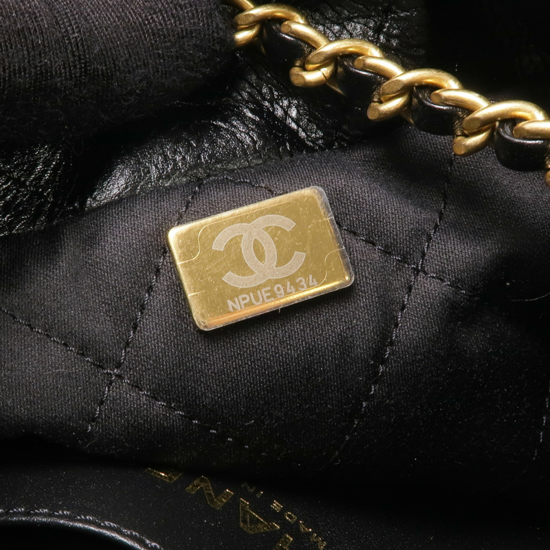 CHANEL 牛皮皮革Chanel 22 Mini金扣手挽肩背兩用袋-13