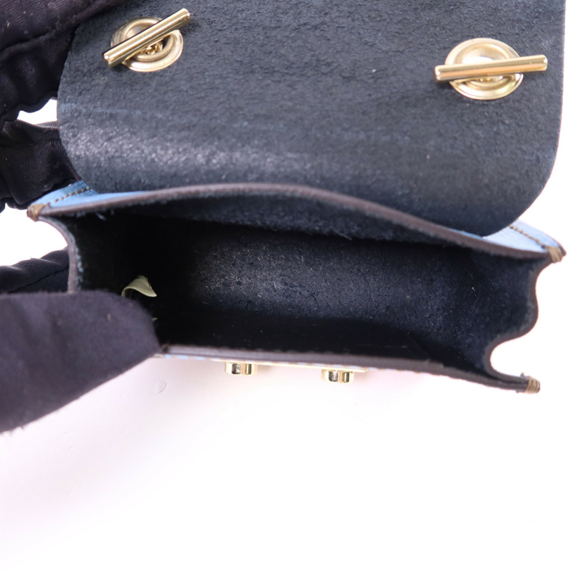 Furla 牛皮皮革Metropolis Mini Cosmetic Case金扣手挽袋-5