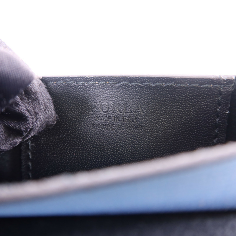 Furla 牛皮皮革Metropolis Mini Cosmetic Case金扣手挽袋-6