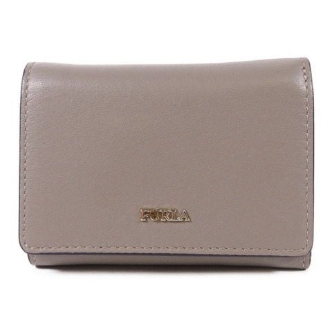 Furla 牛皮皮革Trifold Wallet金扣錢包