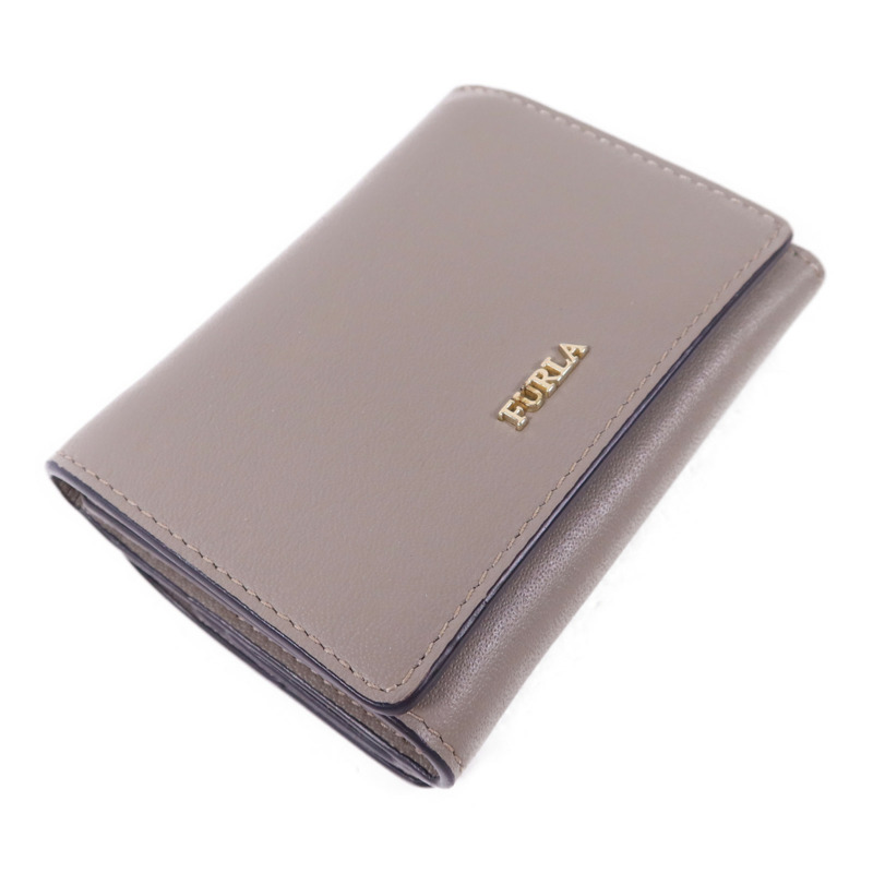 Furla 牛皮皮革Trifold Wallet金扣錢包-2