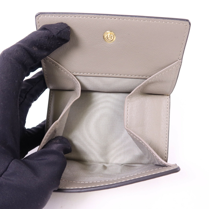 Furla 牛皮皮革Trifold Wallet金扣錢包-6