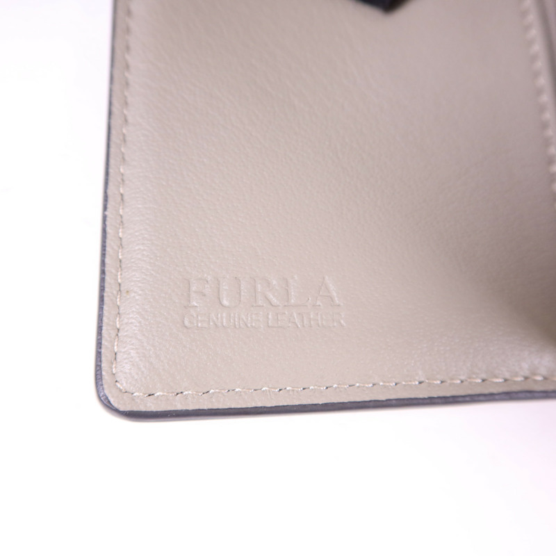 Furla 牛皮皮革Trifold Wallet金扣錢包-7