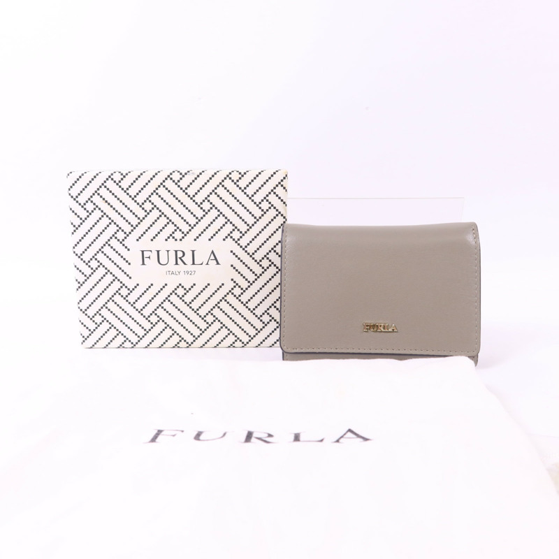 Furla 牛皮皮革Trifold Wallet金扣錢包-18