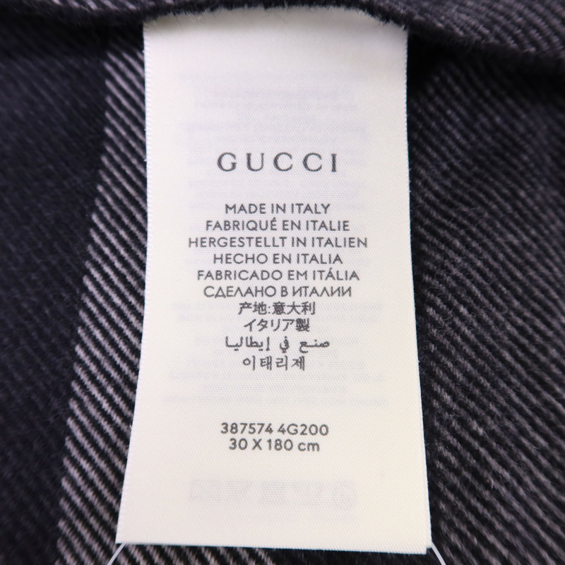 GUCCI 羊毛Scarf頸巾-6